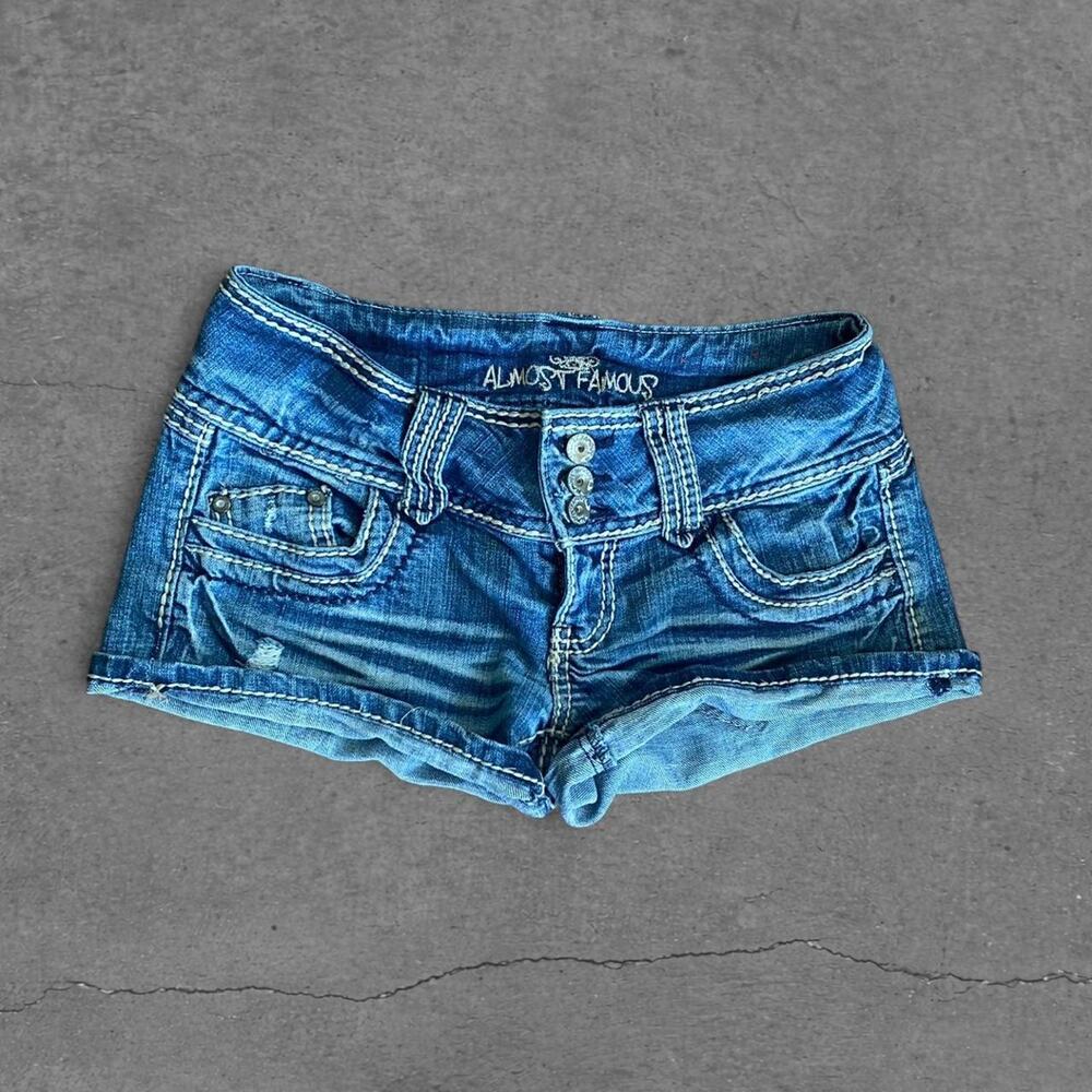 Y2k low rise mini shorts